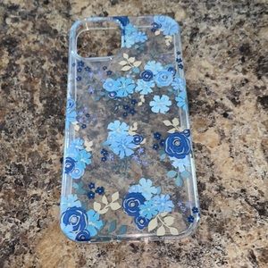 Blue and gold floral case